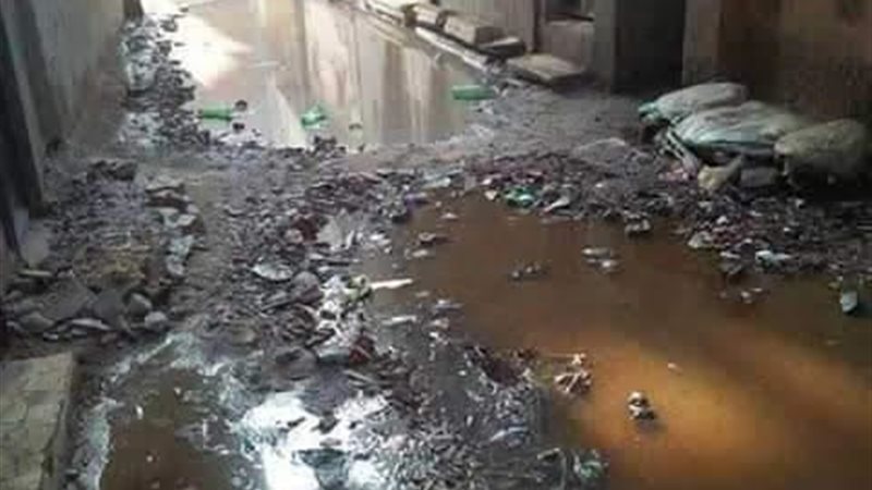 مياه المجاري تغرق