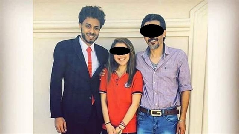 المتهم وابنته والمجني