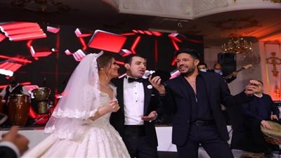 بالصور.. حماقي وبوسي والليثي يشعلون زفاف محمد سلية بحضور الوزراء والمشاهير 