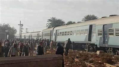 عودة حركة قطارات الصعيد بعد خروج قطار عن القضبان 