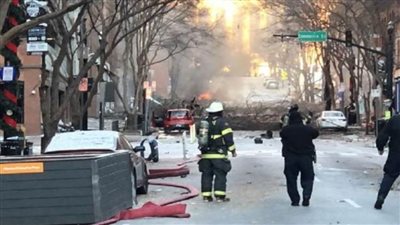 تفاصيل العثور على بقايا بشرية في موقع انفجار مدينة ناشفيل الأمريكية 