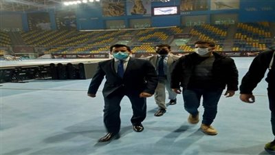بالصور| استعدادًا لبطولة العالم لليد.. وزير الرياضة يتفقد صالة السادس من أكتوبر