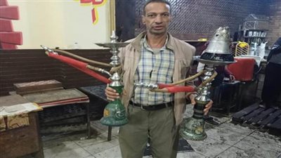 بالصور| ضبط 4 مقاهي مخالفة تقدم الشيشة للمواطنين في أوسيم