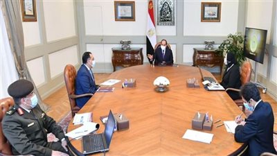 الرئيس السيسي يتابع الموقف التنفيذي لمدينة الجلود بالروبيكي