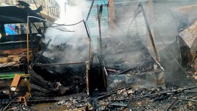 عاجل.. القبض على المتهم بحرق 14 محلًا بسوق التوفيقية