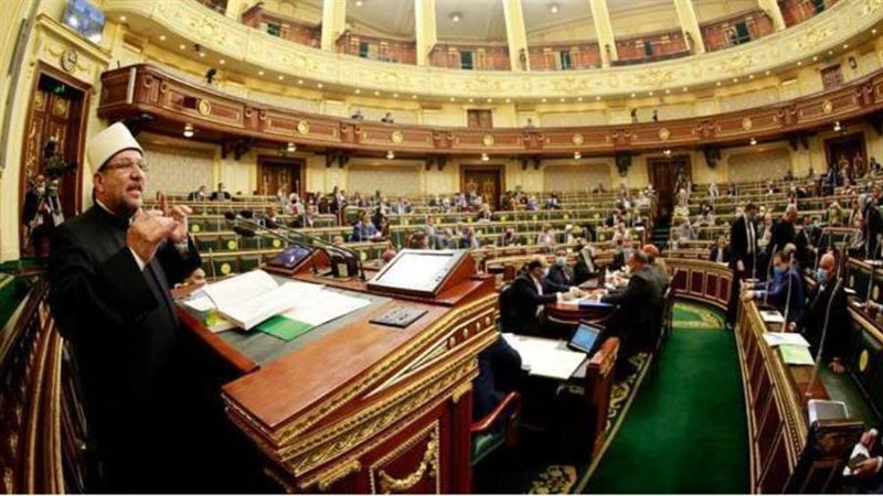 وزير الاوقاف فى البرلمان