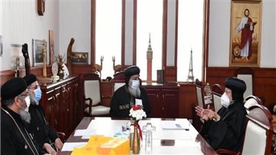 البابا تواضروس يستقبل الأنبا مرقس لمناقشة بعض الأمور الخاصة بالقنوات المسيحية 