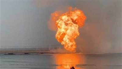حريق ضخم في خط غاز بإدكو بالبحيرة
