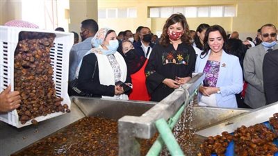 بالصور | وزيرة الهجرة: أهل الواحات لديهم طاقة ولاء وانتماء لمصر يترجمونها لعمل بإخلاص