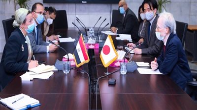 بالصور | للحد من استخدام الأكياس البلاستيكية.. وزيرة البيئة تلتقي السفير الياباني بالقاهرة 