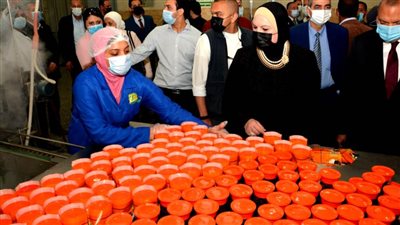 صور.. وزيرة التجارة والصناعة ومحافظ القليوبية يتفقدان 7 مصانع بمنطقة الشروق الصناعية  