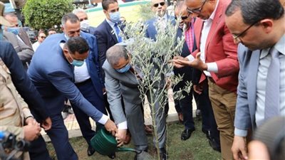 بالصور | وزير القوى العاملة: مشروع غرس الأشجار المثمرة ذو قيمة اقتصادية