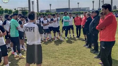 دقيقه حداد علي ضحايا قطار الصعيد في بداية مران المنتخب الاولمبي