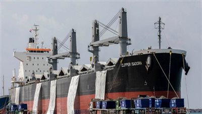 بالصور | بحمولة 50 ألف طن.. نجاح شحن أول سفينة 