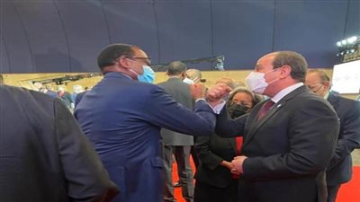 بالصور | السيسي يلتقي عدد من الزعماء الأفارقة بمقر مؤتمر باريس 