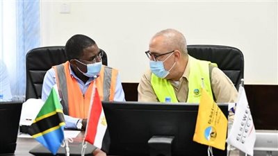 بالصور | الجزار ووزير الطاقة التنزاني يتابعان الموقف التنفيذي لمشروع سد جيوليوس نيريري 