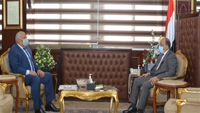 لمتابعة تنفيذ المشروعات التنموية والخدمية.. شعراوي يلتقي محافظ الوادي الجديد