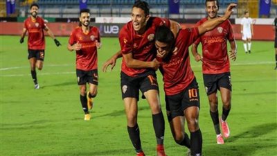 ثنائية ريان تقود سيراميكا للتقدم على الجونة (2_1) في الشوط الأول