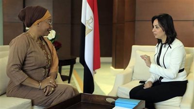 مايا مرسى تستقبل وزيرة بوركينا فاسو للمرأة بالعاصمة الإدارية