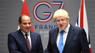 السيسي ورئيس الوزراء البريطاني يبحثان العلاقات الثنائية بين البلدين