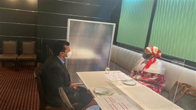 وزير الرياضة يلتقي نظيرته الكينية خلال حضورهما منافسات دورة طوكيو