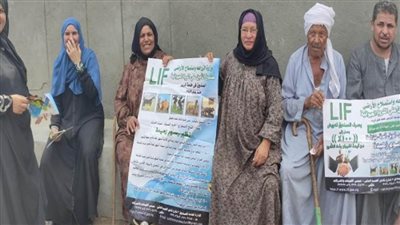 بالصور | علاج وفحص أكثر من 4000 حيوان مجانا لصغار المربيين بالقليوبية