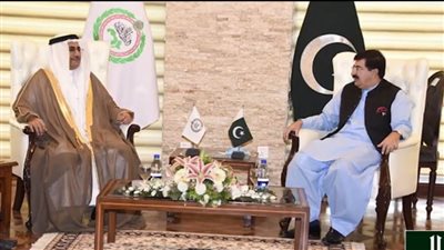 رئيس البرلمان العربي يلتقي رئيس مجلس الشيوخ الباكستاني .. ويوقع اتفاقية للتعاون المشترك 