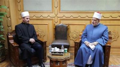 وكيل الأزهر يستقبل رئيس المشيخة الإسلامية بألبانيا لبحث التعاون المشترك