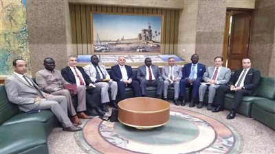 بالصور | وزير الري يستقبل نظيره بدولة جنوب السودان