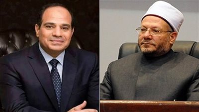 مفتي الجمهورية يشكر الرئيس السيسي على تمديد خدمته لمدة عام