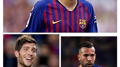 برشلونة الإسباني يقرر تخفيض عقود قائدي الفريق الثلاثة