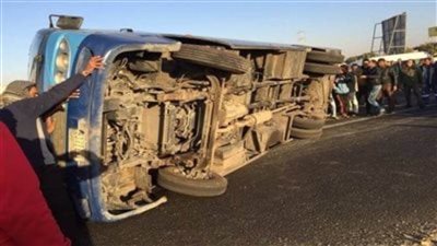 تفاصيل حادث فريق كرة السرعة بنادى دسوق.. أتوبيس يقل الفريق يتعرض لحادث سير.. الواقعة تسفر عن إصابة 11 لاعبا