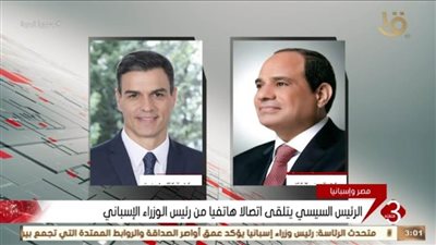 السيسي يتلقى اتصالا هاتفيًا من رئيس الوزراء الأسباني