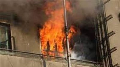 ندب المعمل الجنائي لفحص حريق شقة ميدان القناطر الخيرية