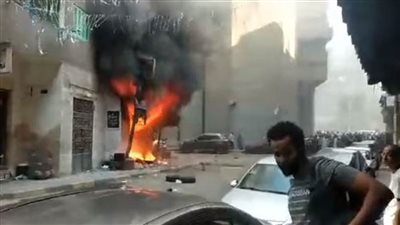 تعرف علي سبب حريق هائل بمحل بالدقي