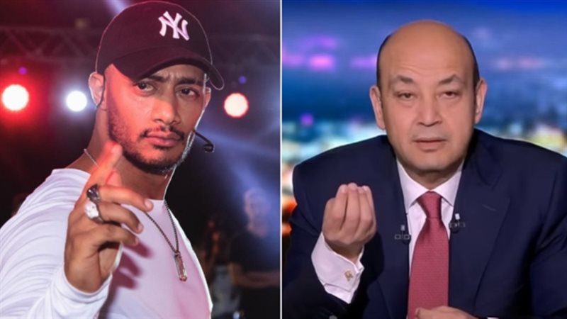 عمرو أديب ومحمد رمضان