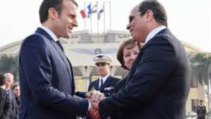 الرئيس السيسي وماكرون