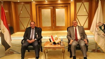 بالصور | سعفان يلتقي أمين عام العمال العرب لبحث تأثير كورونا علي فرص العمل العربية 