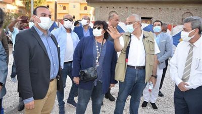 صور| وزيرة الثقافة تتفقد مشروع إحياء وترميم المبانى التراثية بقرية القرنة تمهيدا لافتتاحه نهاية العام الجاري 