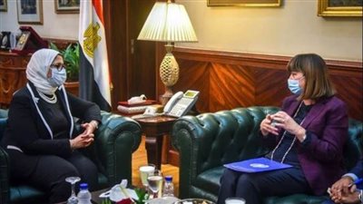 وزيرة الصحة تستقبل المنسق المقيم للأمم المتحدة بمصر لبحث سبل التعاون في القطاع الصحي