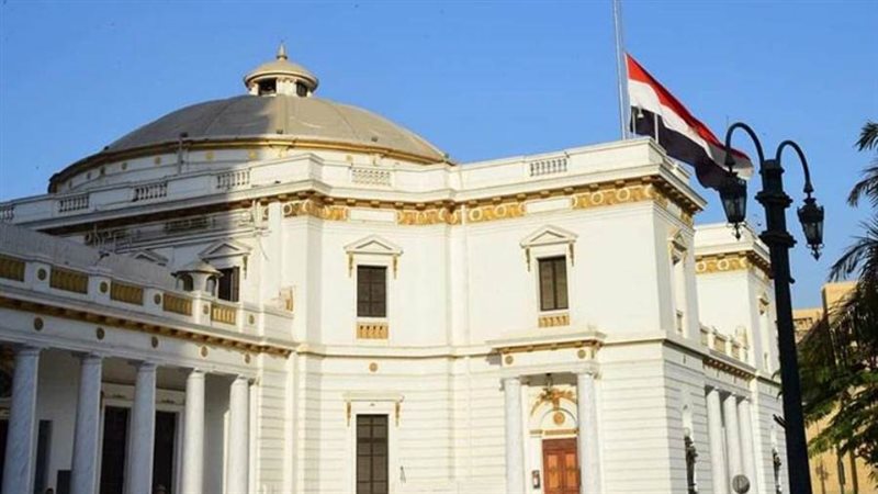 علم مصر فوق مجلس