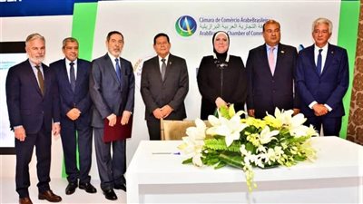 وزارة التجارة وغرفة التجارة العربية البرازيلية توقعان مذكرة تفاهم لإنشاء مكتب تمثيل للغرفة بالقاهرة