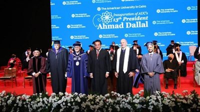 د. خالد عبدالغفار يشهد حفل تنصيب الرئيس الجديد للجامعة الأمريكية بالقاهرة (صور)