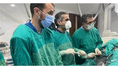 (الرعاية الصحية) نجاح٤ عمليات قسطرة بمستشفي النصر التخصصي ببورسعيد في يوم واحد