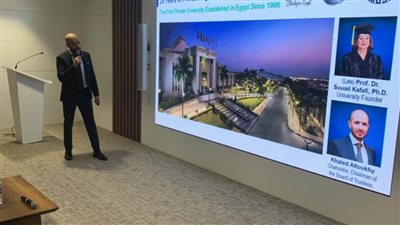 عاجل.. خالد الطوخى يستعرض تجربته فى التعليم بمناسبة مرور 25 عاما على إنشاء جامعة مصر للعلوم والتكنولوجيا بمعرض إكسبو دبى