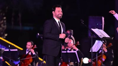 عاصي الحلاني يشعل حفل مهرجان الموسيقى العربية بأغنية كبيرة يا مصر