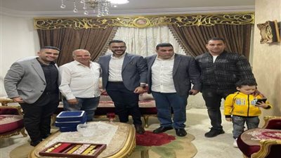 والد النجم العالمي محمد صلاح والدوماني يشهدان خطوبة نجل رجل الاعمال محمد بدر | صور