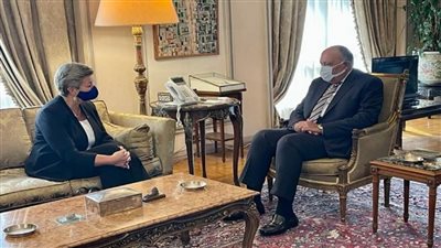 وزير الخارجية يستقبل المفوضة الأوروبية للشئون الداخلية (صور)