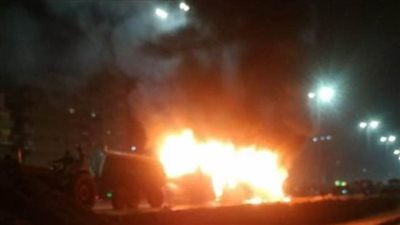 السيطرة على حريق بجوار محول كهرباء بالمحلة