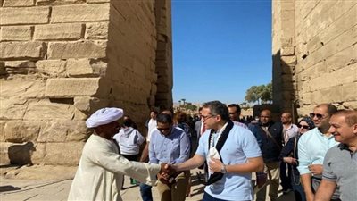 استعدادا لافتتاح طريق الكباش.. وزير السياحة يتفقد معابد الأقصر والكرنك (صور)